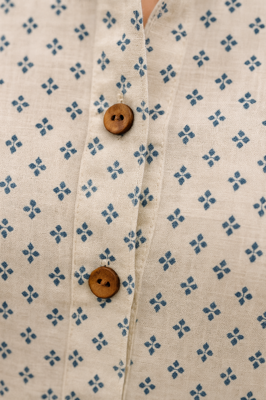 Hackney Block-Print Shirt Dress