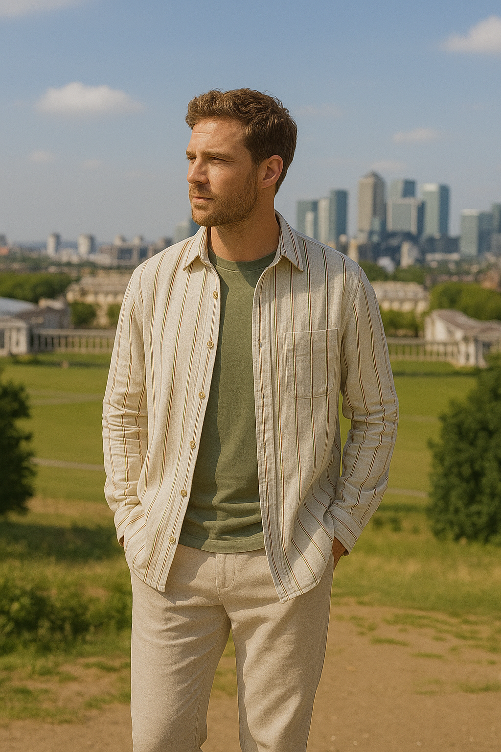 Greenwich Stripe Overshirt