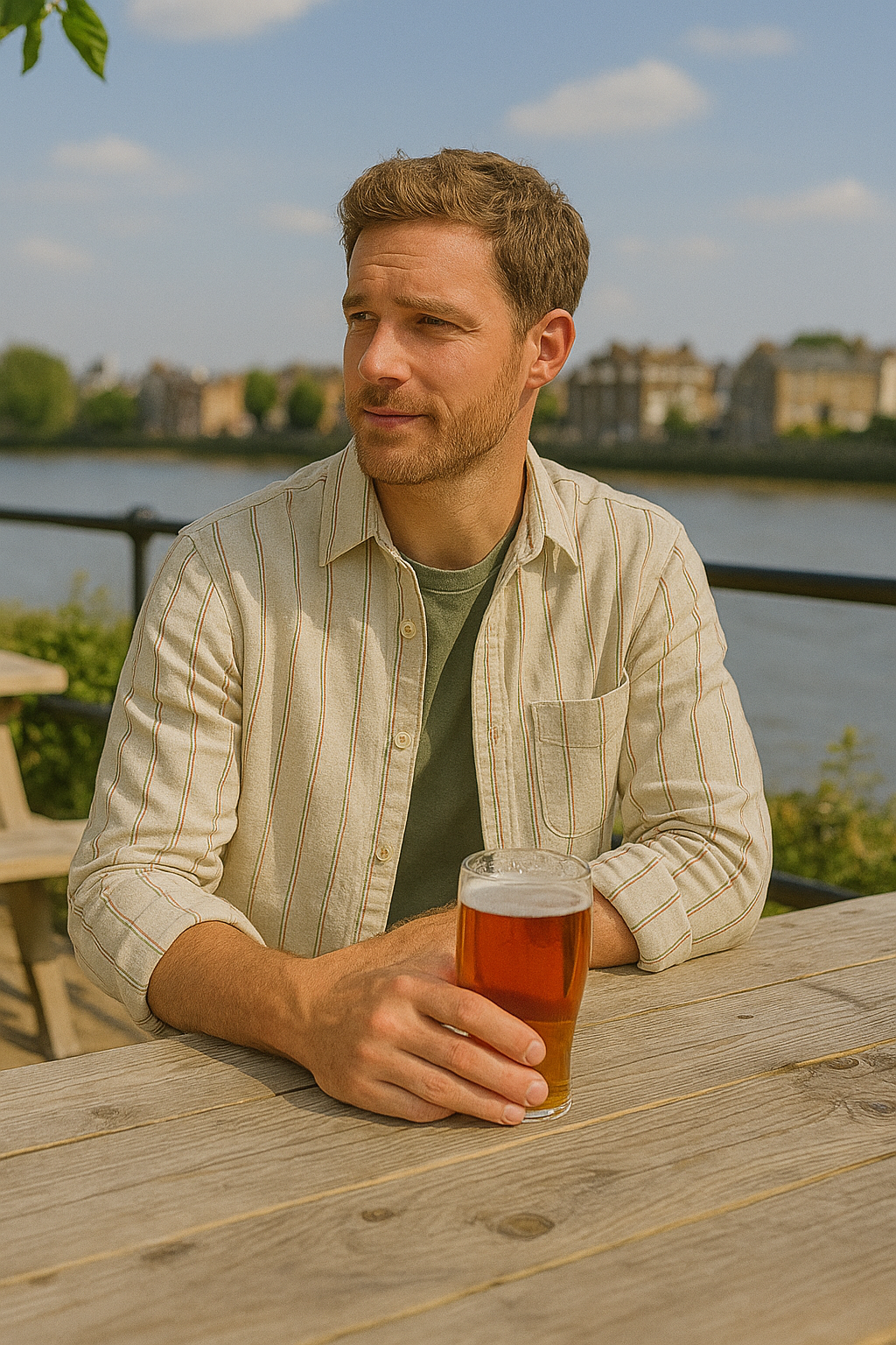 Greenwich Stripe Overshirt