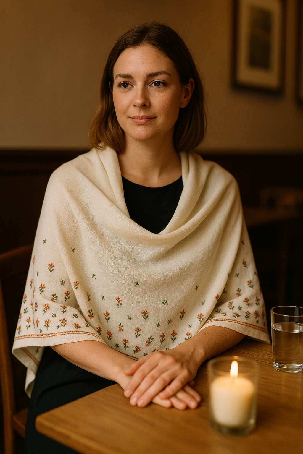 Brick Lane Bloom Cotton Shawl