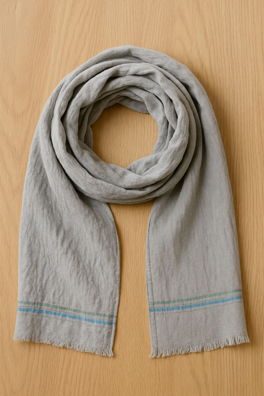Cambridge Mist Linen Scarf