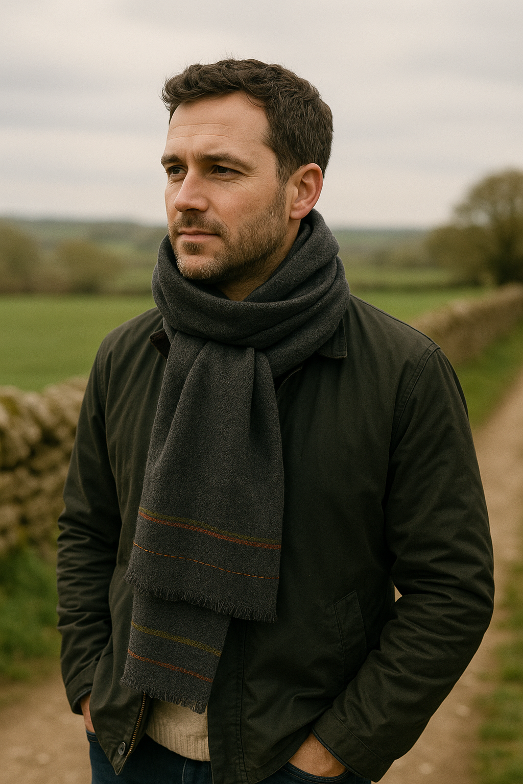 Cotswold Hearth Wool Shawl