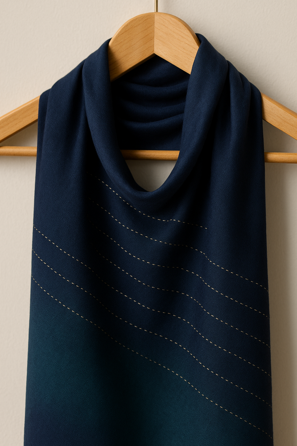 Thames Evening Silk-Wool Scarf